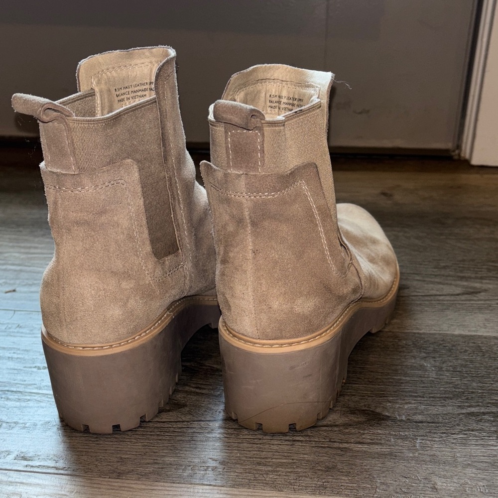 Dolce Vita Suede Ankle Boots in Beige - Picture 5 of 7